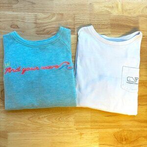 EUC 🐳 Vineyard Vines Girls' Sweatshirt and Long Sleeve Tee Bundle